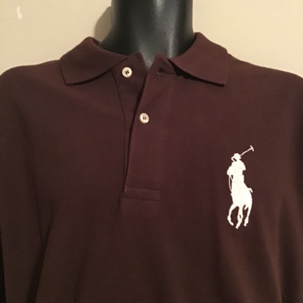 🔥🔥polo Ralph Lauren size XXL mint condition, brown polo - Picture 3 of 4